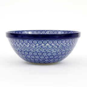 Miska ceramiczna 056 h-10cm <br> 2615X Kobaltowa koronka